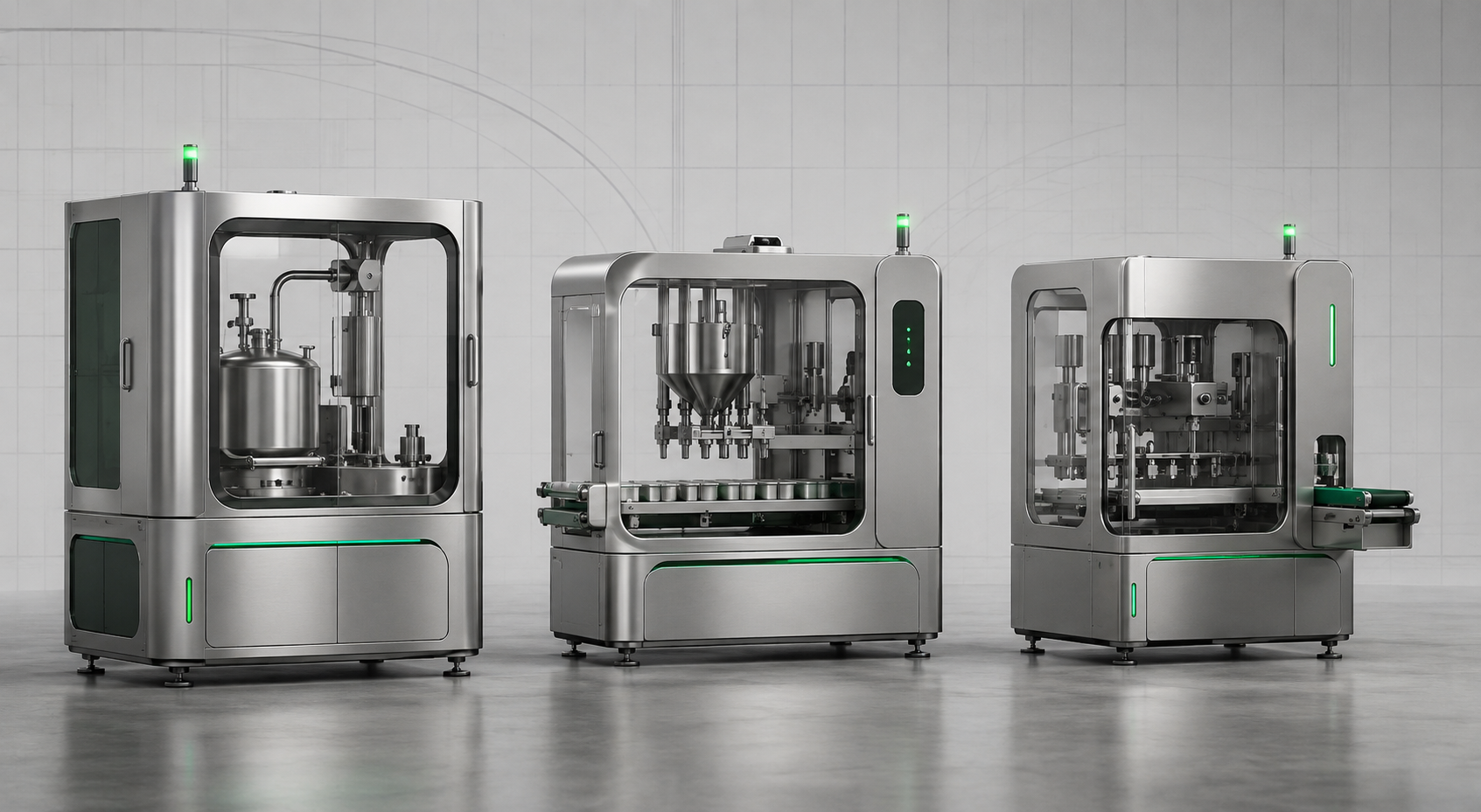 Three original conceptual Javy modular equipment designs